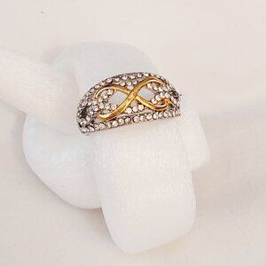 Infinity Gold and Silver with Zircon's Rings Sizes: 6, 7, 8, 9